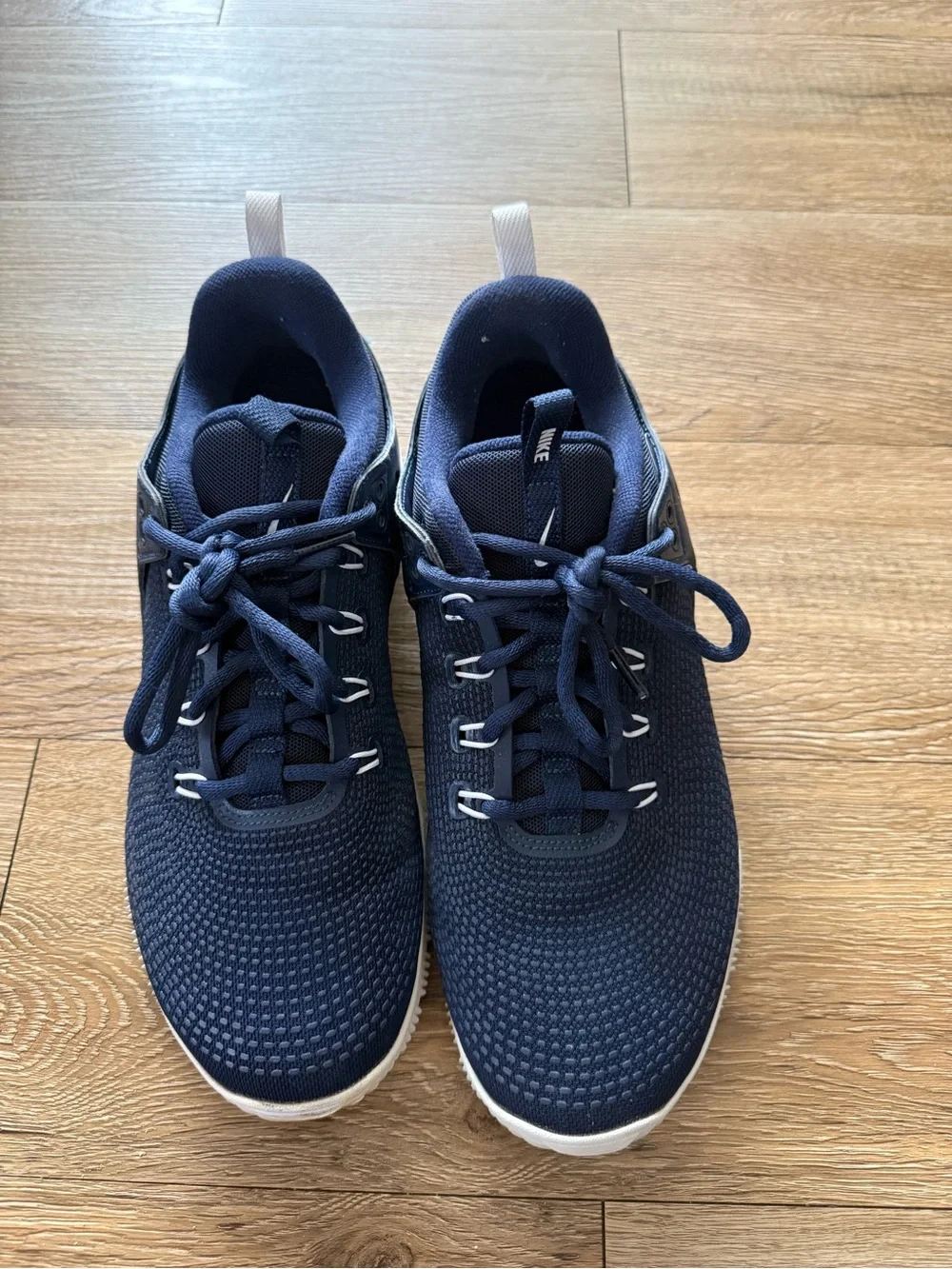 Nike Navy and White Volleyball Shoes